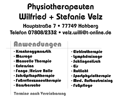 Willi Velz Physiotherapeut